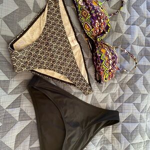 Colorful Patterned Bikini Set